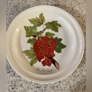 Elegant Red Currant Saucer Pomona Portmeirion 8.5”